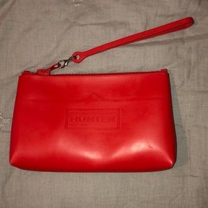 Hunter x Target red wristlet pouch